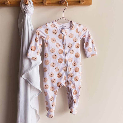 Cookie Crumble Zipper Footie