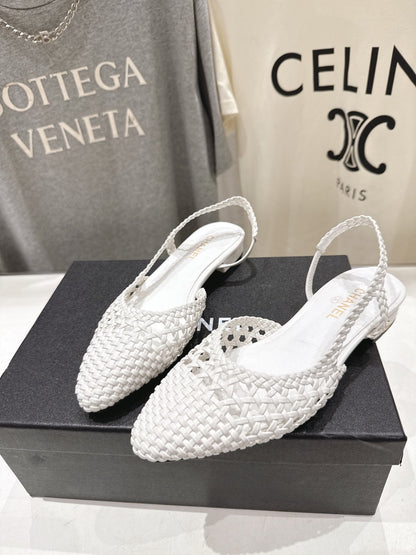 CC 26s Slingback Flat White Distinct Woven 888091
